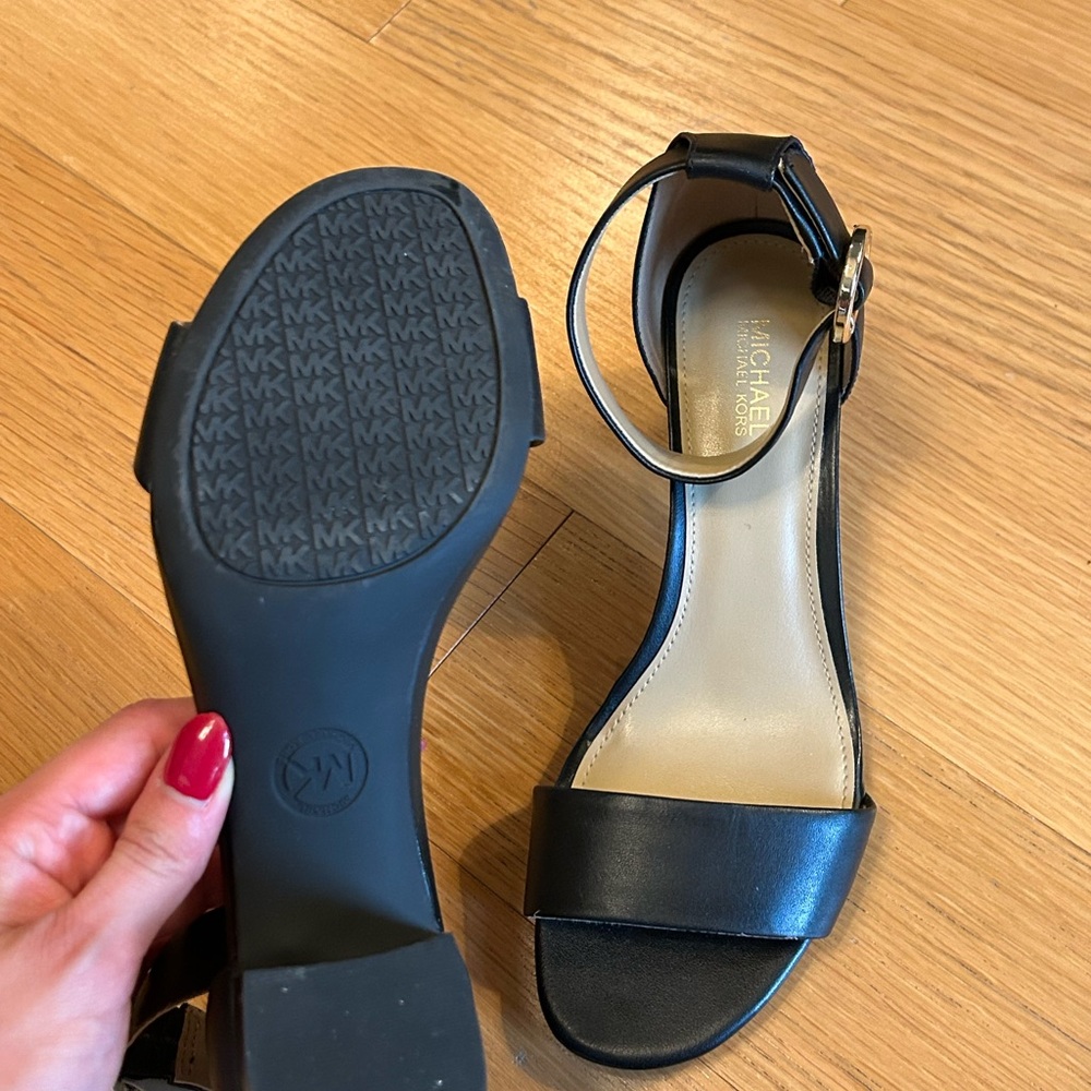 Michael Kors Black Leather Heels